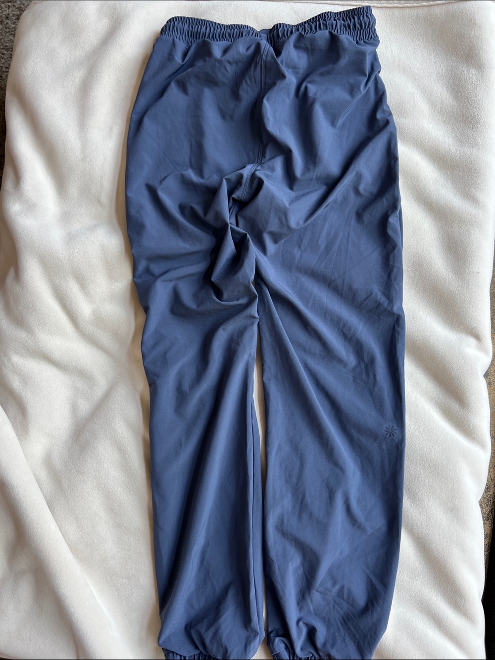 Athleta Girl blue Drawstring Jogger track pants unlined size 12 - Picture 3 of 6